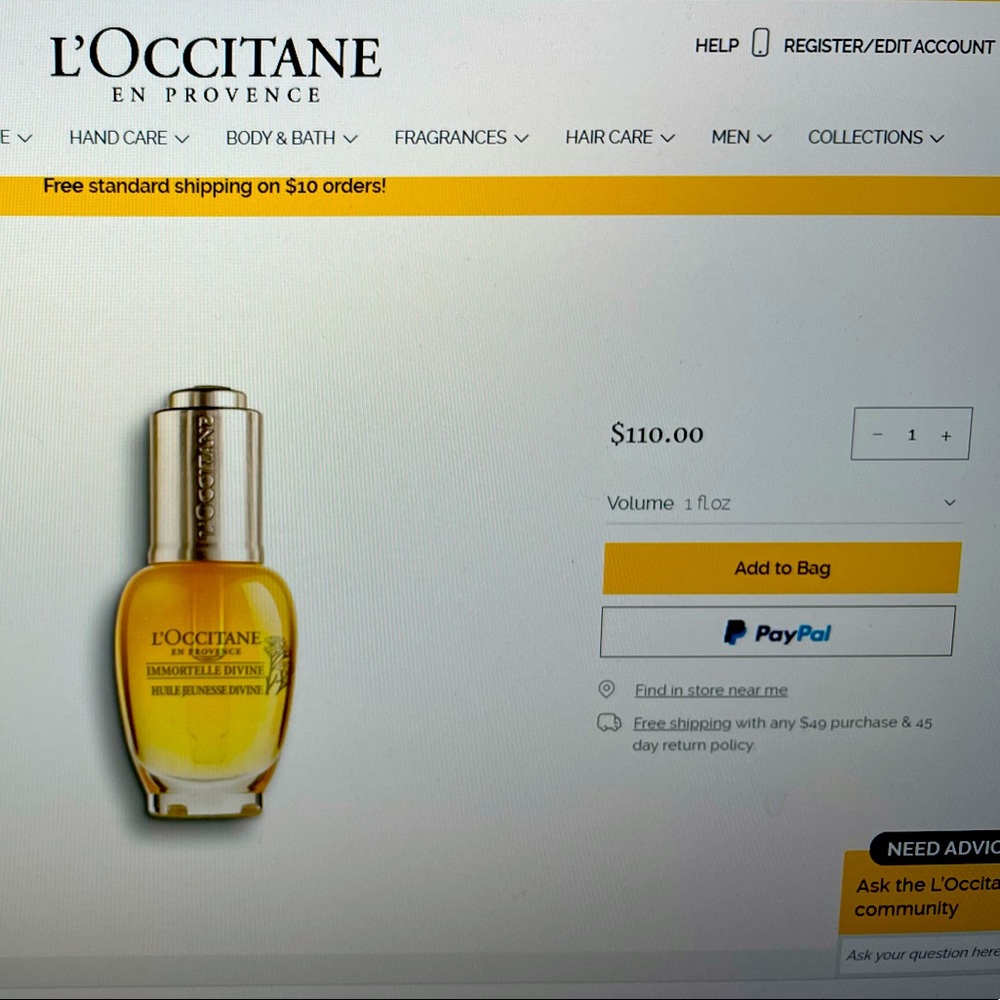 Immortelle Divine Youth Oil